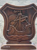 Twee oude houten scheepsstoelen., Sports nautiques & Bateaux, Enlèvement, Utilisé