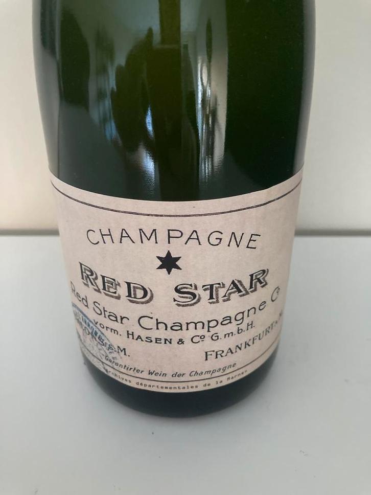 Red Star champagne, Verzamelen, Wijnen, Nieuw, Champagne, Frankrijk, Ophalen of Verzenden