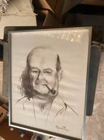 Zelfportret van Henri of Henry Mathy, Belgische schilder, Antiek en Kunst, Ophalen of Verzenden