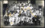 2 oude foto's fanfare Maasmechelen, Antiek en Kunst, Curiosa en Brocante, Ophalen of Verzenden
