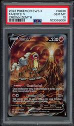 Entei V [Full Art] PSA 10 - GG36/GG70 - Crown Zenith 2023, Hobby en Vrije tijd, Verzamelkaartspellen | Pokémon, Ophalen of Verzenden