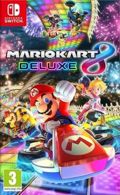 Nitendo Switch Mario Kart 8 DeLuxe NL versie GRATIS LEVERING, Games en Spelcomputers, Games | Nintendo Switch, Nieuw, Racen en Vliegen