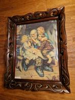 Antieke keramische tegel Dedetzuch Descmutzt Royal Vienna, Antiek en Kunst, Ophalen of Verzenden