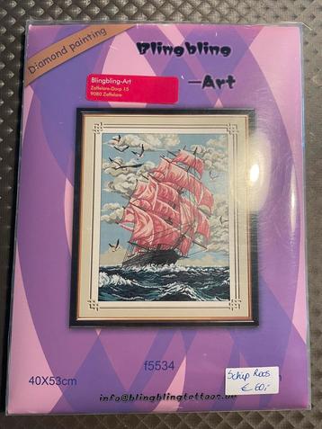 Diamond painting schip beschikbaar voor biedingen