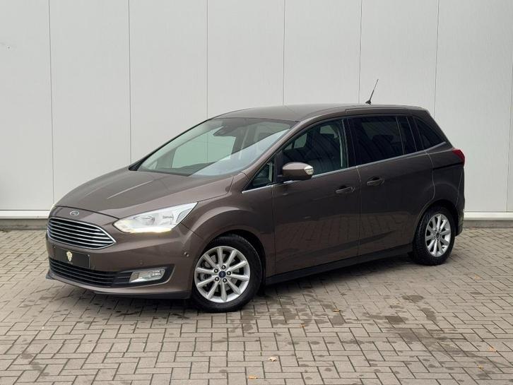✅Ford GR C-Max 1.5EcoBoost Titanium GARANTIE Navi Leer Trekh, Auto's, Ford, Bedrijf, Te koop, Grand C-Max, ABS, Airbags, Airconditioning