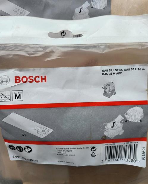 Stofzuigerzakken voor bouwstofzuiger Bosch, Bricolage & Construction, Matériel de nettoyage, Neuf, Enlèvement