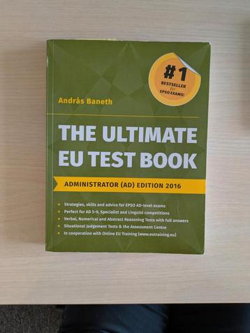 The Ultimate EU Test Book, Administrator (AD) Edition 2016 beschikbaar voor biedingen