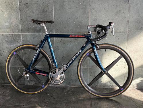 C4 supercorsa carbon fibre racefiets dura ace spinergy, Fietsen en Brommers, Fietsen | Racefietsen, Gebruikt, Carbon, Ophalen
