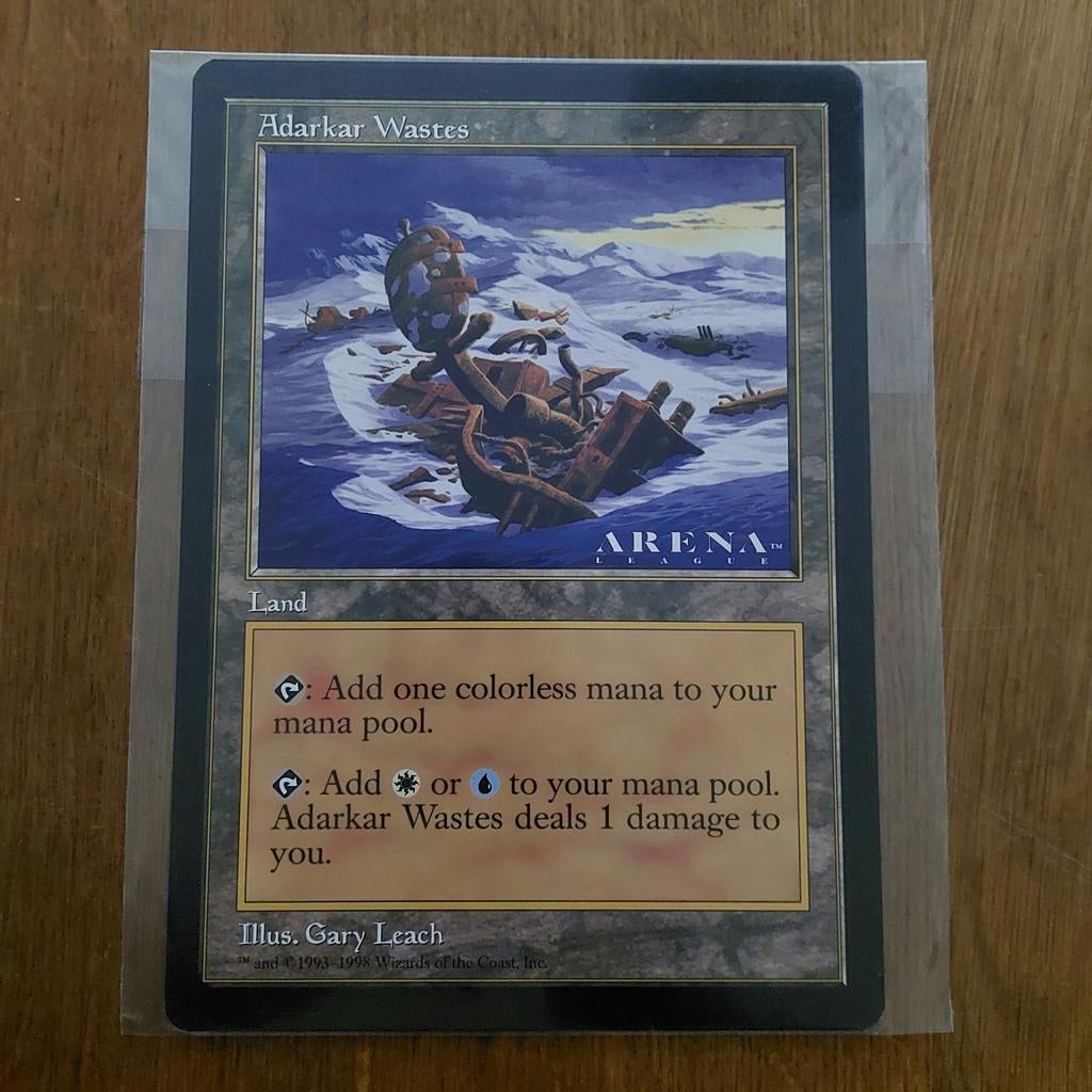 MAGIC THE GATHERING  - JUMBO KAART  - ADARKAR WASTES, Ophalen of Verzenden, Nieuw, Losse kaart