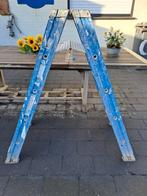 Das professionele dubbele ladder 2 x 5 treden. nwprijs 380€, Doe-het-zelf en Bouw, Ladders en Trappen, Ophalen of Verzenden, Gebruikt