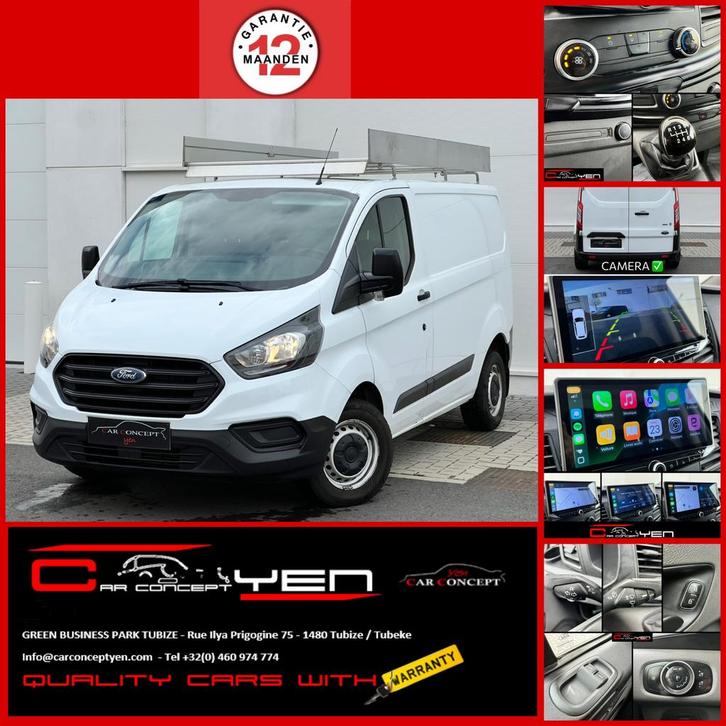Ford Transit Custom 2.0 TDCI*Carplay*Camera*11.149€ HTVA, Auto's, Ford, Bedrijf, Te koop, Transit, Achteruitrijcamera, Airbags