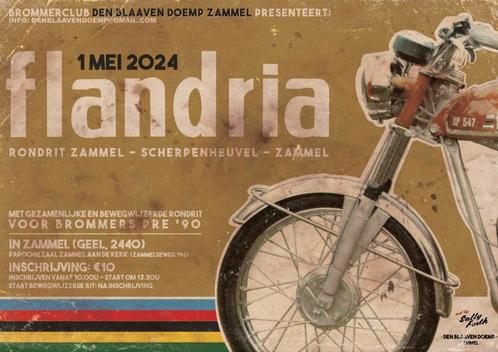 Flandria rondrit 1 mei, Vélos & Vélomoteurs, Cyclomoteurs | Marques Autre, Comme neuf, Enlèvement ou Envoi