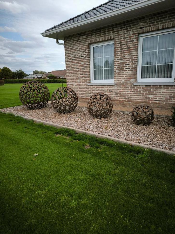 Decoratie uit hoefijzers, Tuin en Terras, Tuinbeelden, Nieuw, Overige typen, Metaal, Ophalen of Verzenden