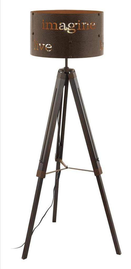 EGLO  COLDINGHAM Vloerlamp, Huis en Inrichting, Lampen | Vloerlampen, Zo goed als nieuw, 100 tot 150 cm, Metaal, Ophalen