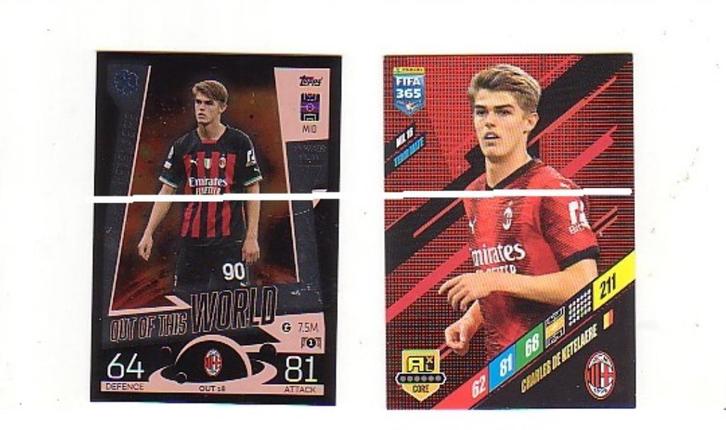 Tradingcards Panini Match Attax / Ch.De Ketelaere / 2 stuks, Verzamelen, Sportartikelen en Voetbal, Nieuw, Spelerskaart, Verzenden