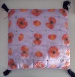Sierkussen met bloemen en organza stof, Ophalen of Verzenden, Zo goed als nieuw, Vierkant