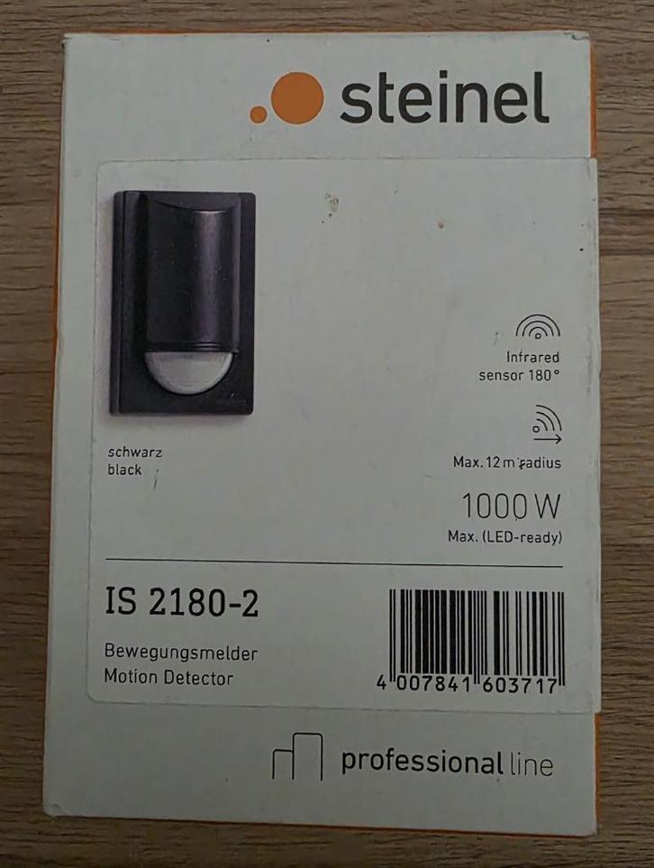 Nieuwe bewegingsmelder Steinel IS2180-2, Doe-het-zelf en Bouw, Elektriciteit en Kabels, Nieuw, Overige typen, Ophalen of Verzenden