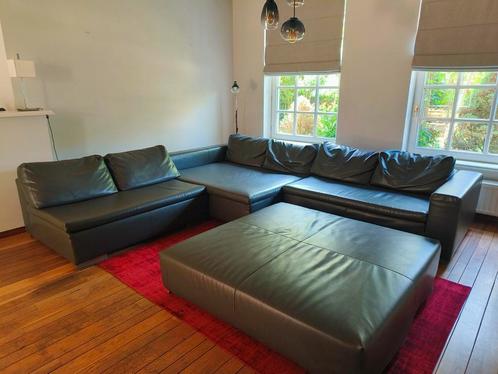 Compleet donkergrijs salon, Huis en Inrichting, Zetels | Complete zithoeken, Gebruikt, Ophalen