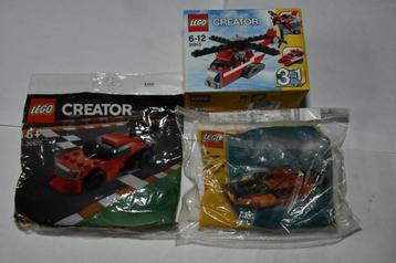 3 Lego Creator Setjes beschikbaar voor biedingen