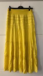 Gele lange strokenrok, Vêtements | Femmes, Jupes, Taille 42/44 (L), Comme neuf, Sous le genou, Jaune