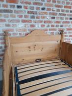 Antiek grenen bed, Huis en Inrichting, Slaapkamer | Bedden, 90 cm, Gebruikt, Ophalen