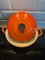 Faitout Le Creuset 26 oranje., Ophalen, Gietijzer, Overige typen, Zo goed als nieuw