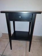 Table haute (chevet/hall/salon) noire type Ikea Hemnes, Huis en Inrichting, Slaapkamer | Nachtkastjes, Ophalen, 55 tot 70 cm, Zo goed als nieuw