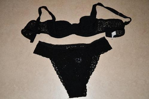 Zwart lingeriesetje - Naiara - M, Kleding | Dames, Ondergoed en Lingerie, Setje, Zwart, Ophalen of Verzenden