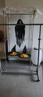 kledingrekkast met witte hoes en rits + kledingrolrek - 9100, Ophalen