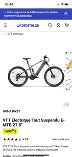 VTT électrique moma 27 pouces cadre l, Enlèvement ou Envoi, Utilisé