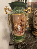 Antieke handbeschilderde vaas, Antiquités & Art, Antiquités | Vases, Enlèvement ou Envoi