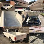 Volkswagen Caddy MK1 pick-up 1990 benzine, Auto's, Volkswagen, Zwart, Wit, Leder, 2 zetels