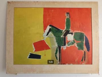 Nicolas de Staël Ruiter te paard / Oude Schoolplaat 1954 beschikbaar voor biedingen