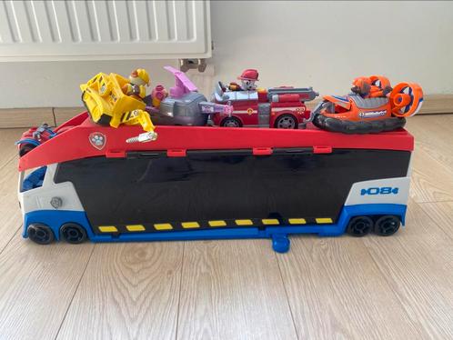 Paw patroller inclusief alle voertuigen + pups, Kinderen en Baby's, Speelgoed | Actiefiguren, Zo goed als nieuw, Ophalen