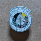 Motor - Union Belgische Politie knopspin, Verzamelen, Ophalen of Verzenden, Overige soorten, Miniatuur of Beeldje