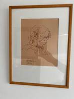 Originele ets Louis Van Gorp, Antiek en Kunst, Ophalen of Verzenden