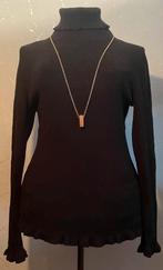 Caroline Biss 36 Zeer mooi rolkraag truitje met details, Kleding | Dames, Zwart, Nieuw, Ophalen of Verzenden, Maat 36 (S)