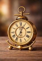 Horloge en laiton et émail chiffres romains bourgeois, Antiquités & Art, Antiquités | Horloges, Enlèvement ou Envoi