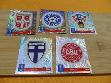 5 stickers  toops UEFA Euro 2024 état voir les 6 photos