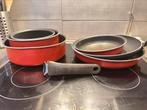 Tefal 6-delige set, Huis en Inrichting, Ophalen, Overige materialen, Gebruikt, Pannenset