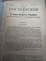 Jan clercker of de laatste binders in vlaanderen, Verzenden, Gelezen, België