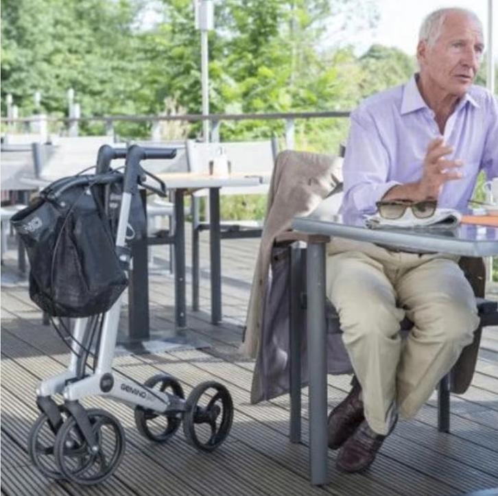 rollator Gemino 20, grijs, Diversen, Rollators, Gebruikt, Lichtgewicht, Ophalen