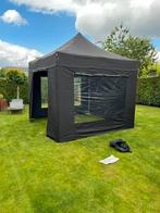 Green solid easy-up partytent professional, Tuin en Terras, Opvouwbaar, Partytent, Minder dan 4 meter, Zo goed als nieuw