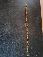 Bracelet Bohm en acier inoxydable doré pierre noire, Enlèvement ou Envoi, Neuf, Autres couleurs, Acier