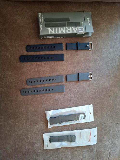 Garmin bandjes 22mm, Handtassen en Accessoires, Sporthorloges, Nieuw, Blauw, Ophalen of Verzenden