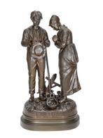 Bronzen beeld Henri Giraud L' Angelus, Antiek en Kunst, Kunst | Beelden en Houtsnijwerken, Ophalen