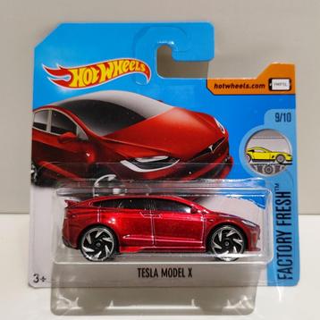 Hot Wheels Tesla Model X Candy Red (2017) beschikbaar voor biedingen