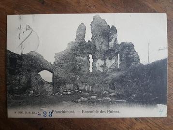 Carte postale Franchimont Ensemble des Ruines, Enlèvement ou Envoi, Avant 1920, Affranchie, Liège