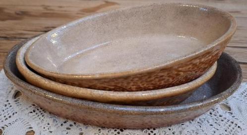 3 Franse beboterde ovenschaaltjes, Durofeu, Antiek en Kunst, Curiosa en Brocante, Ophalen of Verzenden