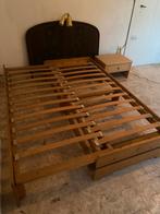 Mooi (dubbel)bed met gratis nachtkastje, Huis en Inrichting, Slaapkamer | Bedden, Ophalen, Gebruikt